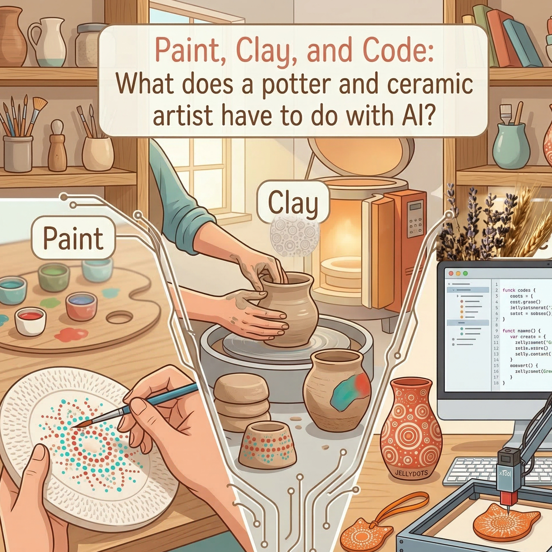 Studio Insider - Paint, Clay, and Code: What does a potter and ceramic artist have to do with AI?