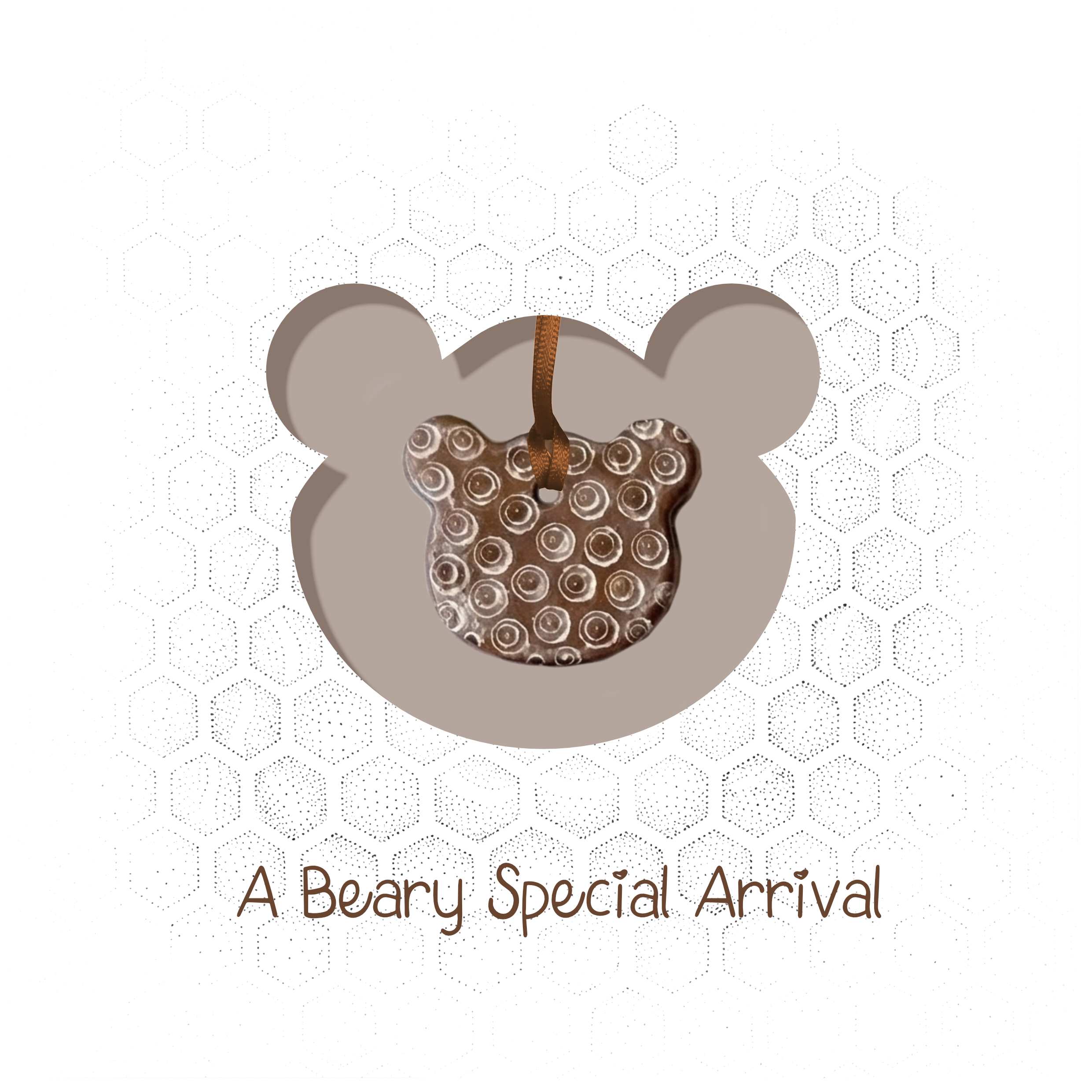 A Beary Special Arrival | Personalised Baby Keepsake Card