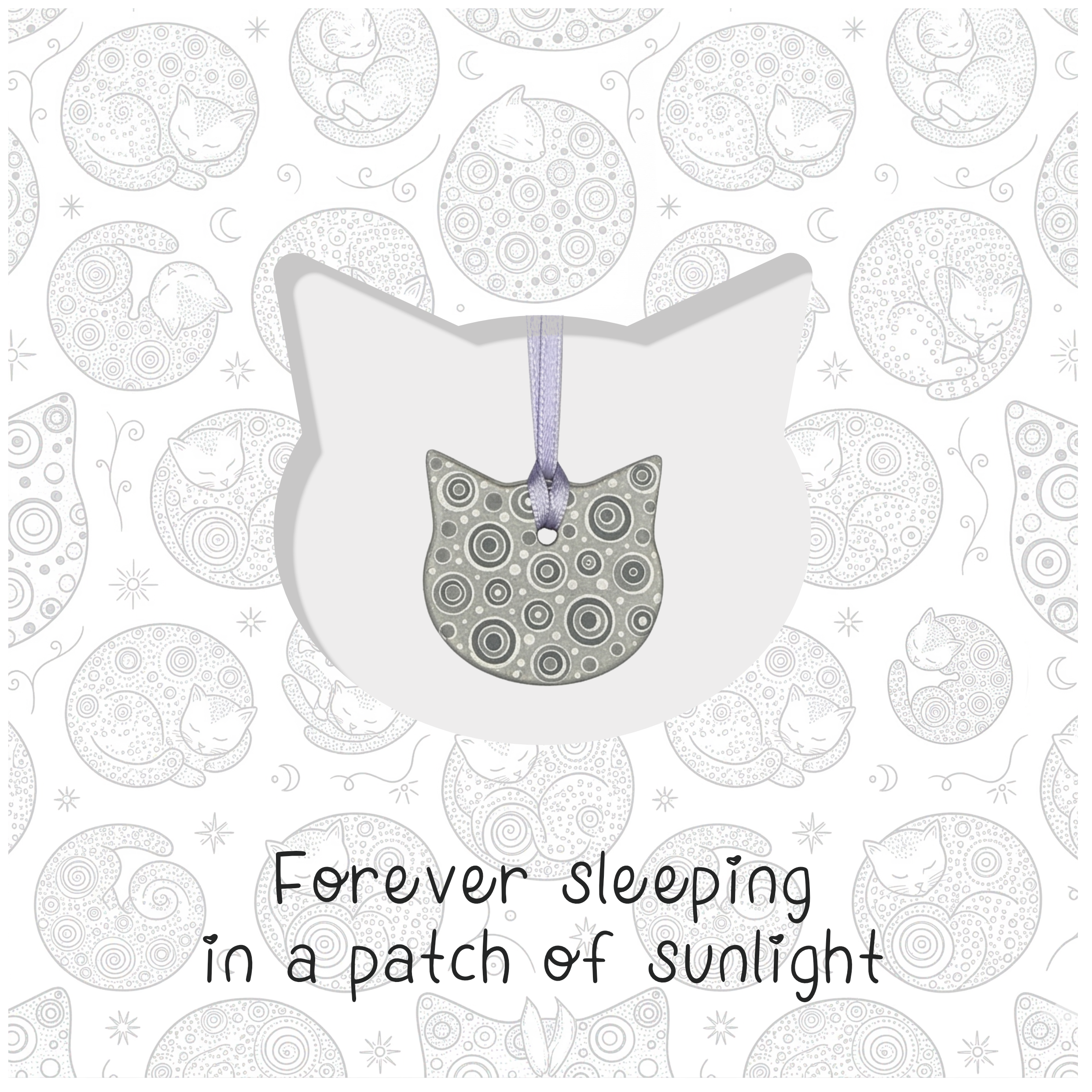 Cat Remembrance Keepsake Card  [shipping in 10 days]