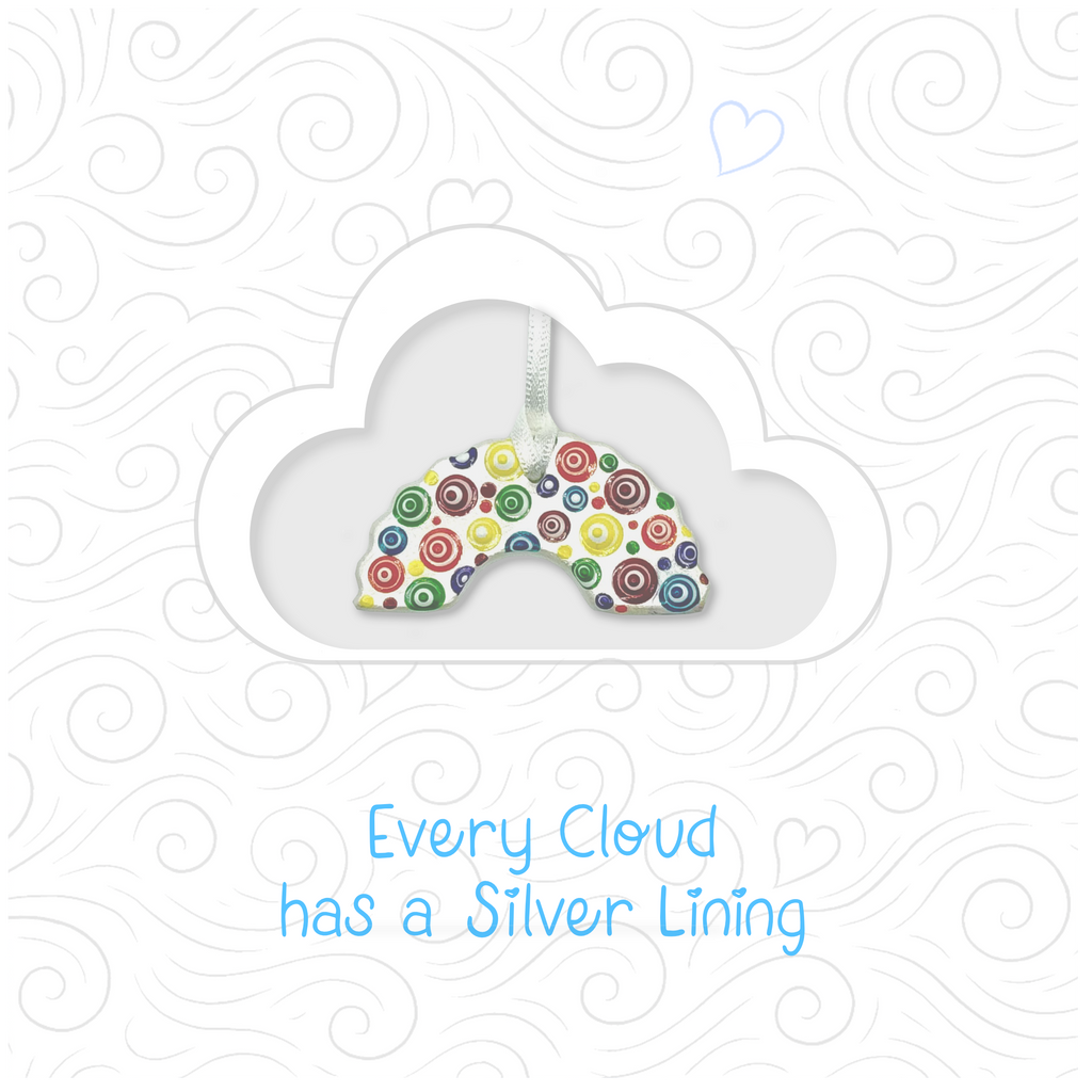 Silver Lining Ceramic Keepsake Card