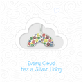 Silver Lining Ceramic Keepsake Card