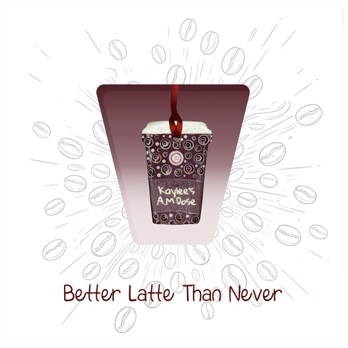 Better Latte Than Never | Personalised Coffee Cup Keepsake Card