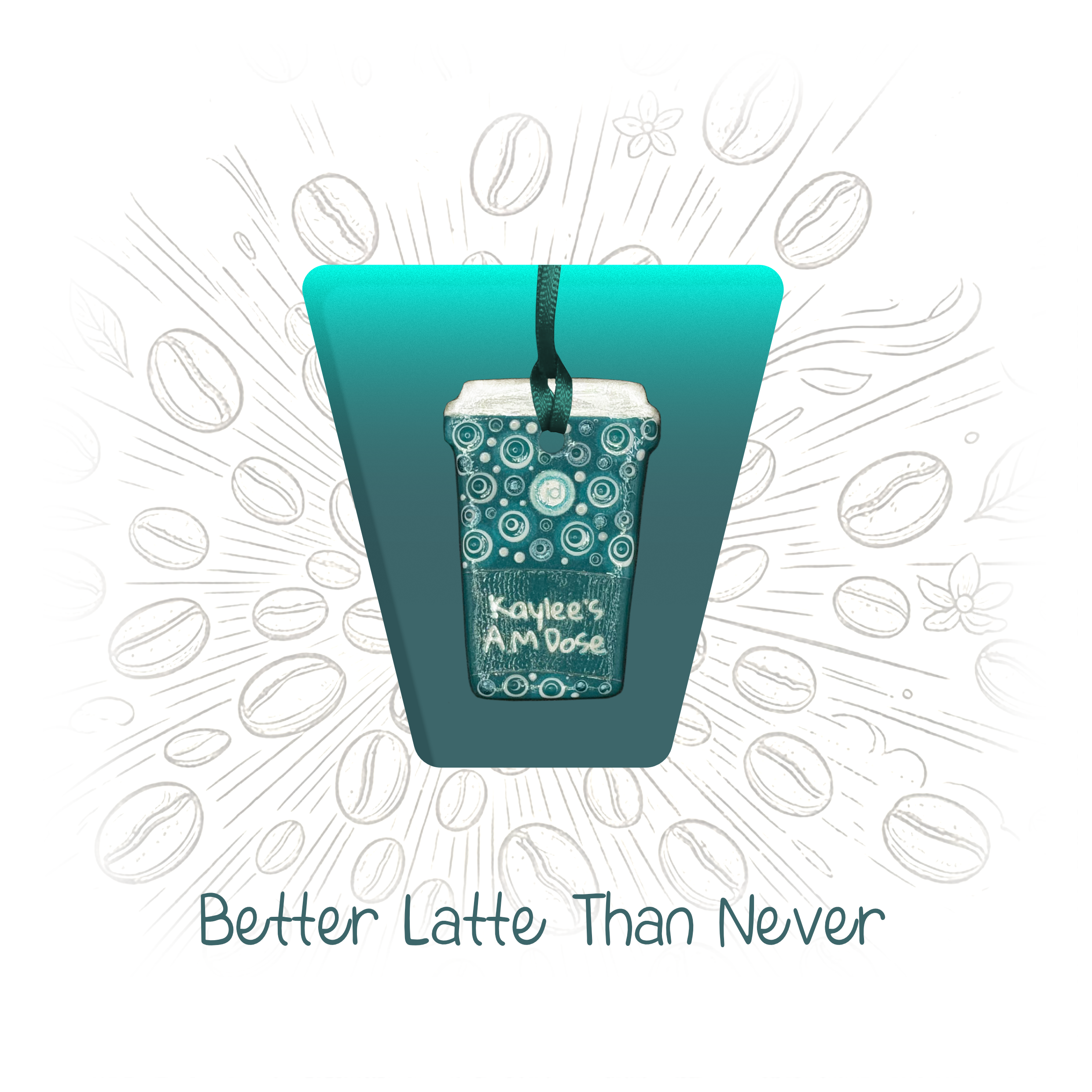 Better Latte Than Never | Personalised Coffee Cup Keepsake Card