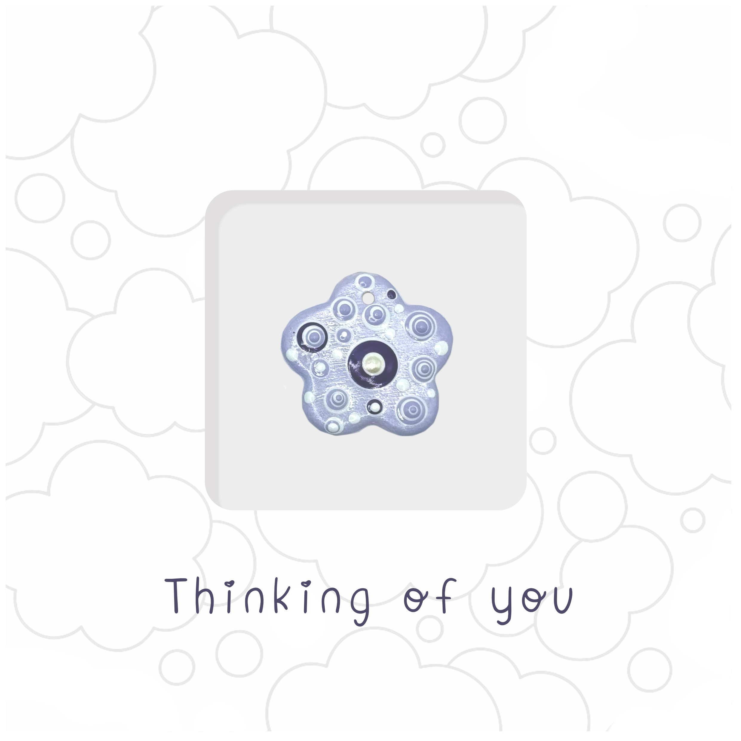 Thinking of you - Ceramic Keepsake Card