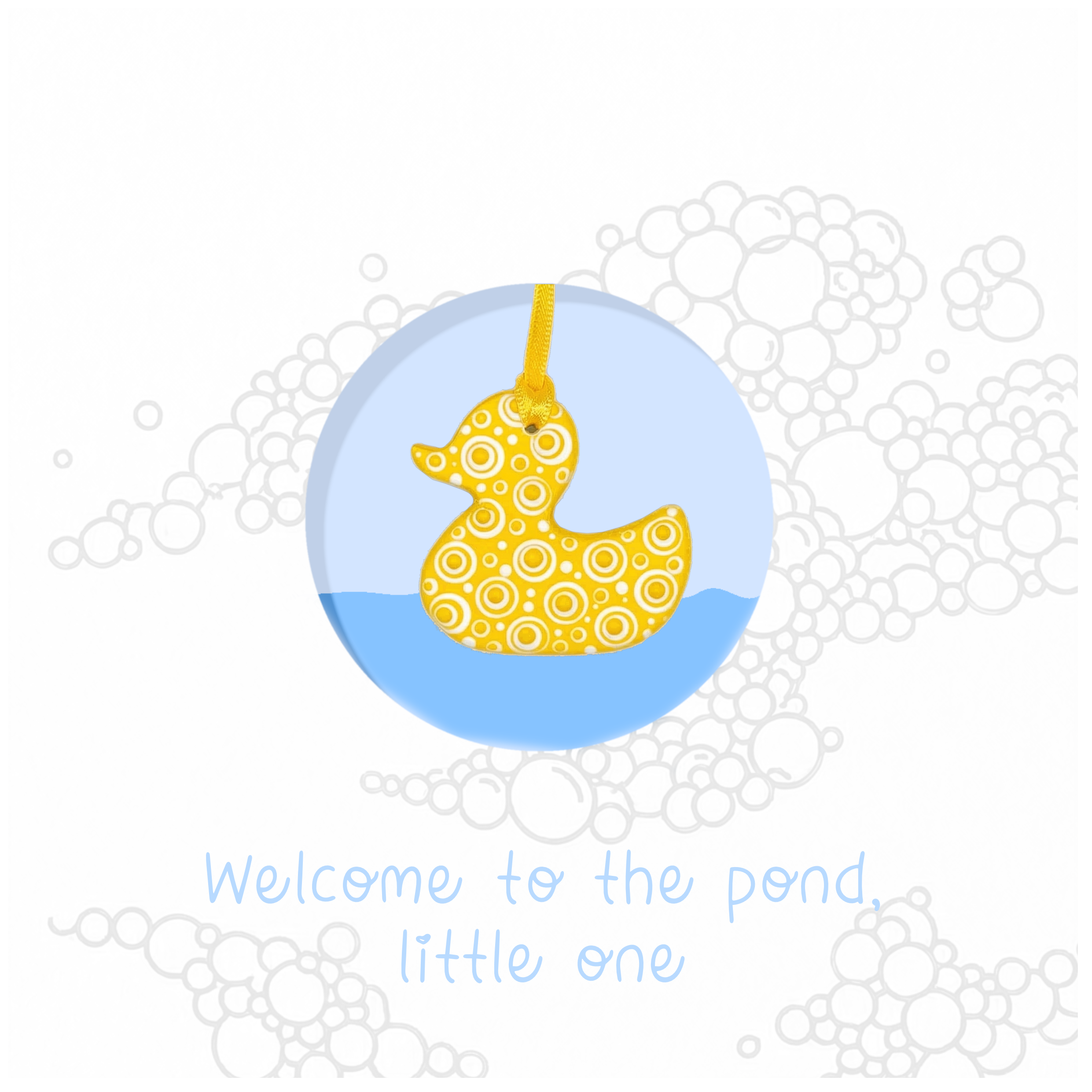 Welcome to the Pond, Little One Keepsake Card