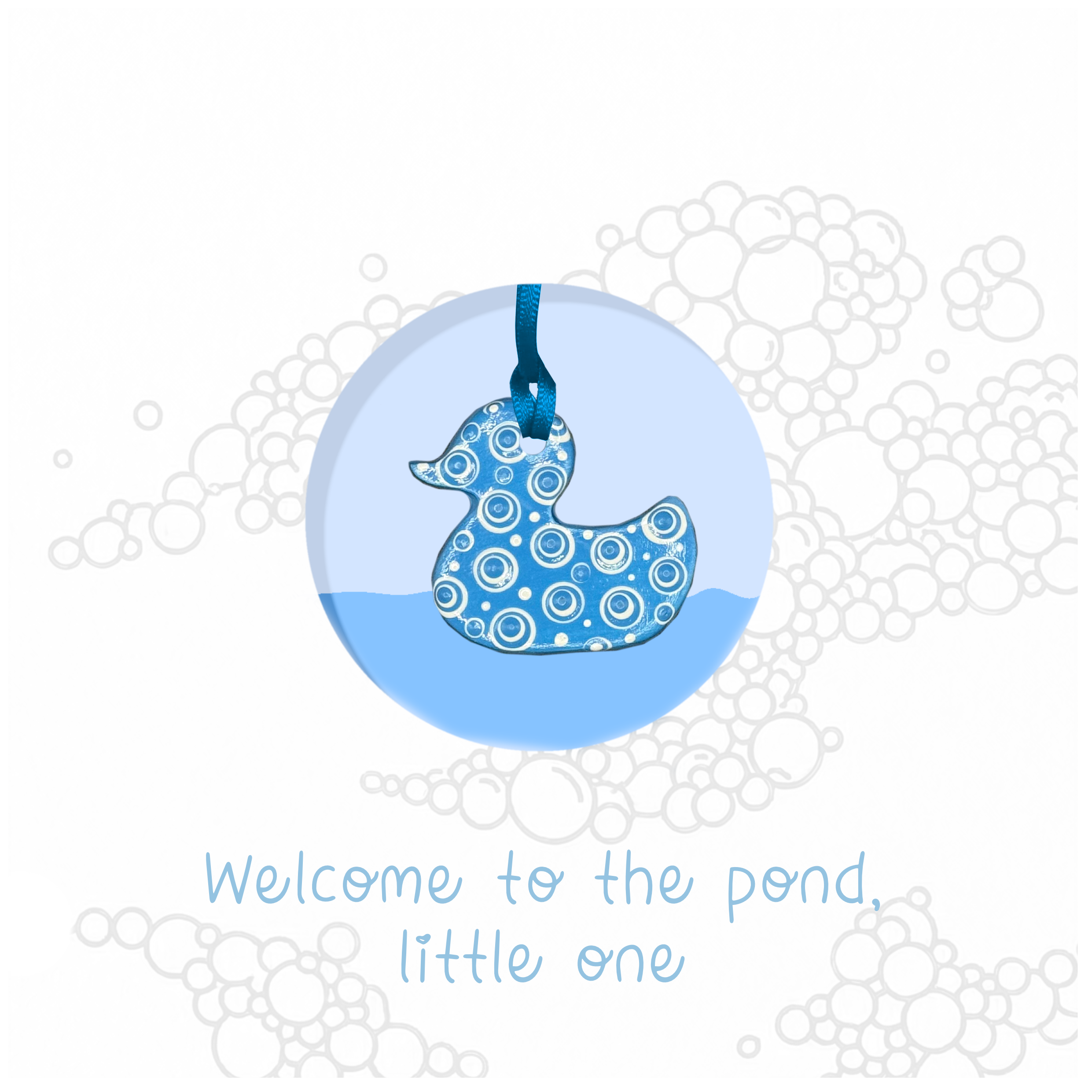 Welcome to the Pond, Little One Keepsake Card