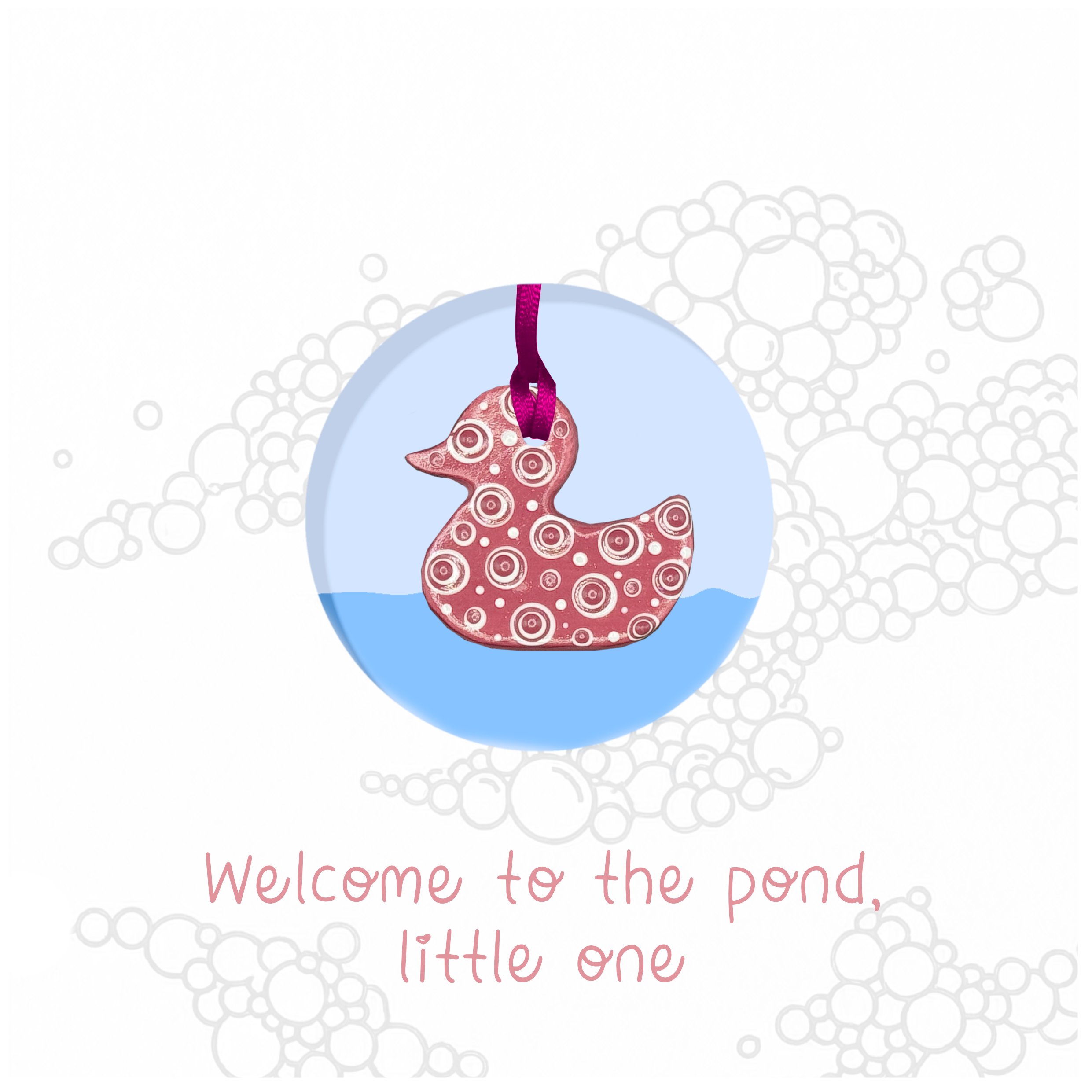 Welcome to the Pond, Little One Keepsake Card
