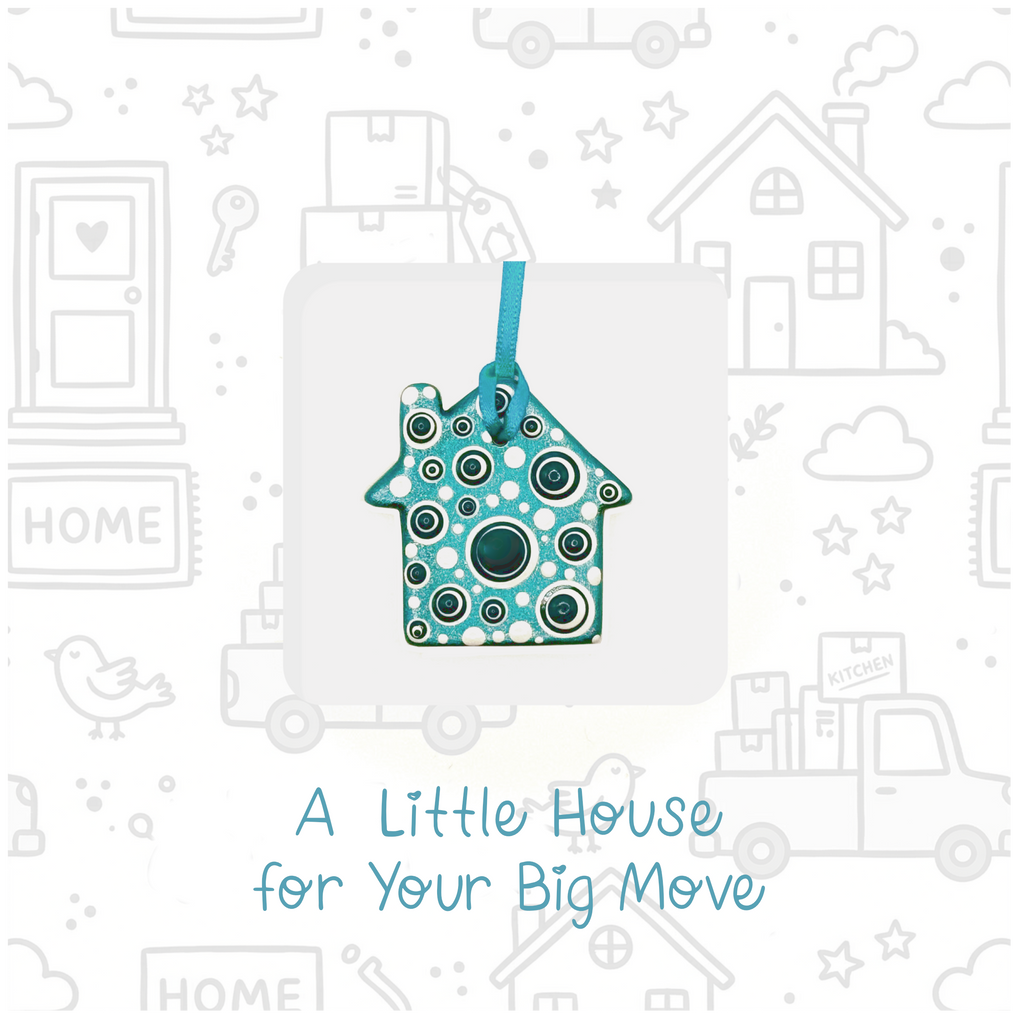 Moving Home personalised ceramic housewarming card