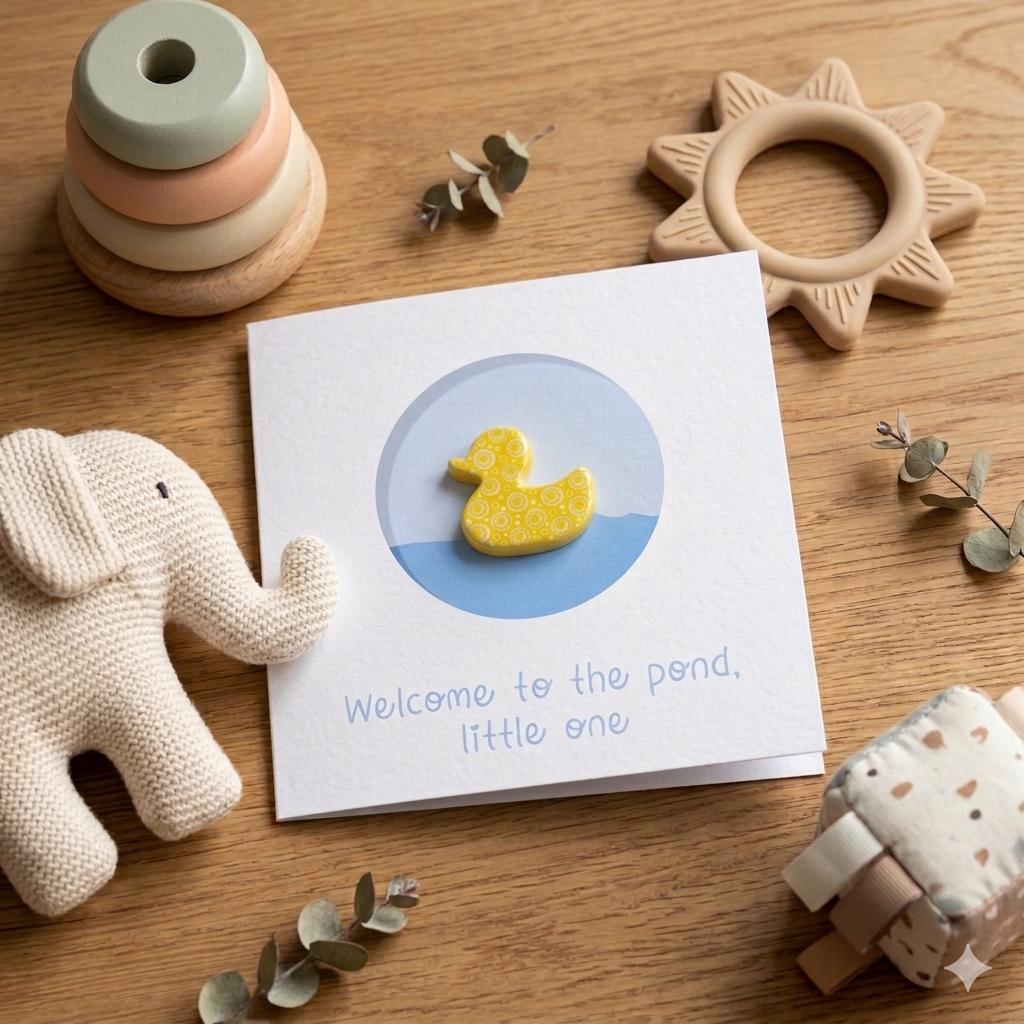 Welcome to the Pond, Little One Keepsake Card