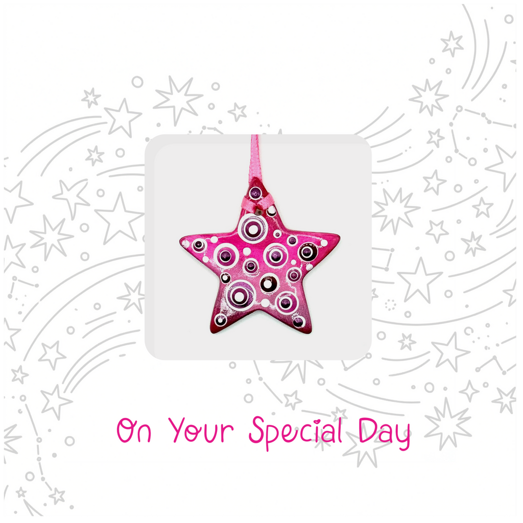 Pink Birthday Star