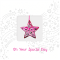 Pink Birthday Star
