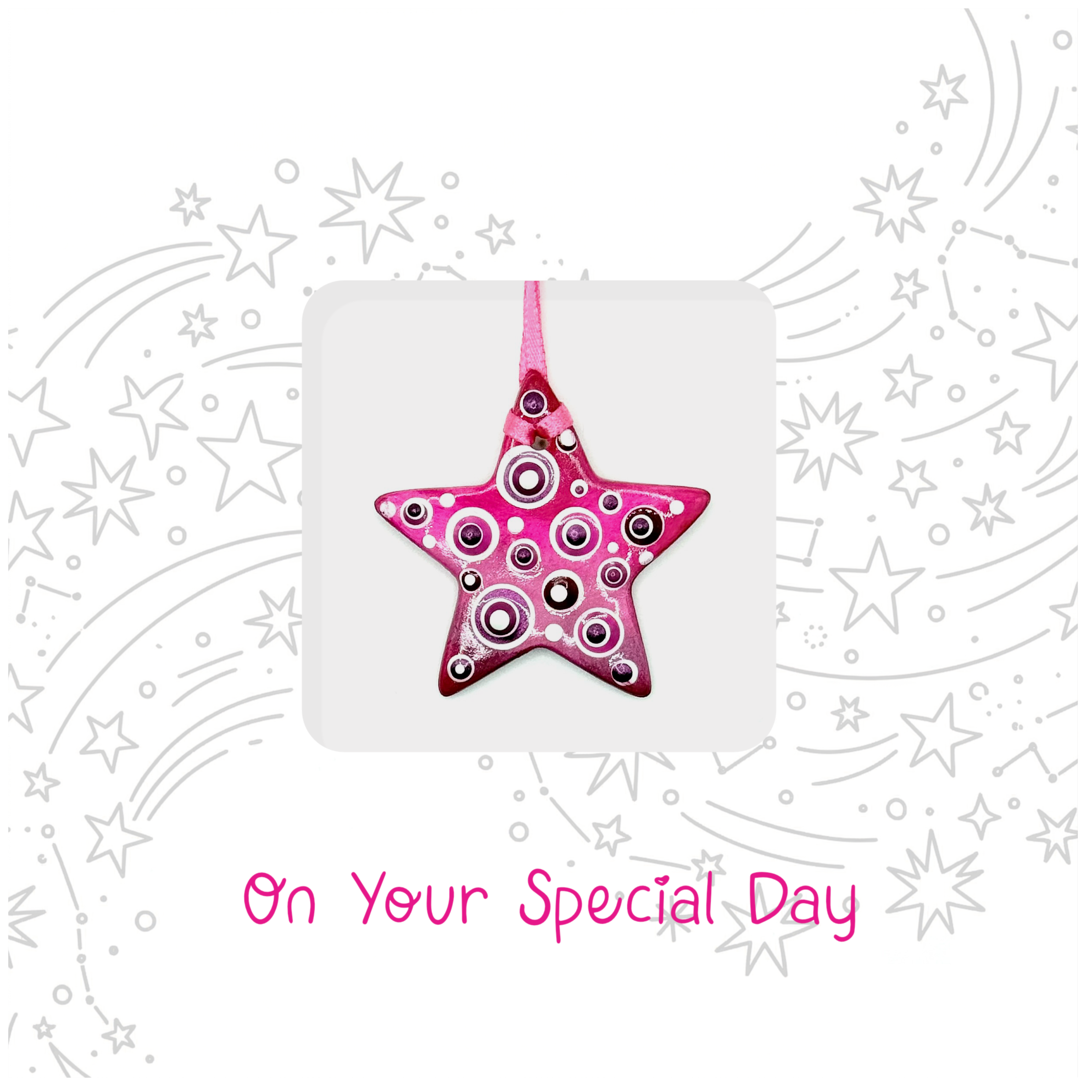 Pink Birthday Star