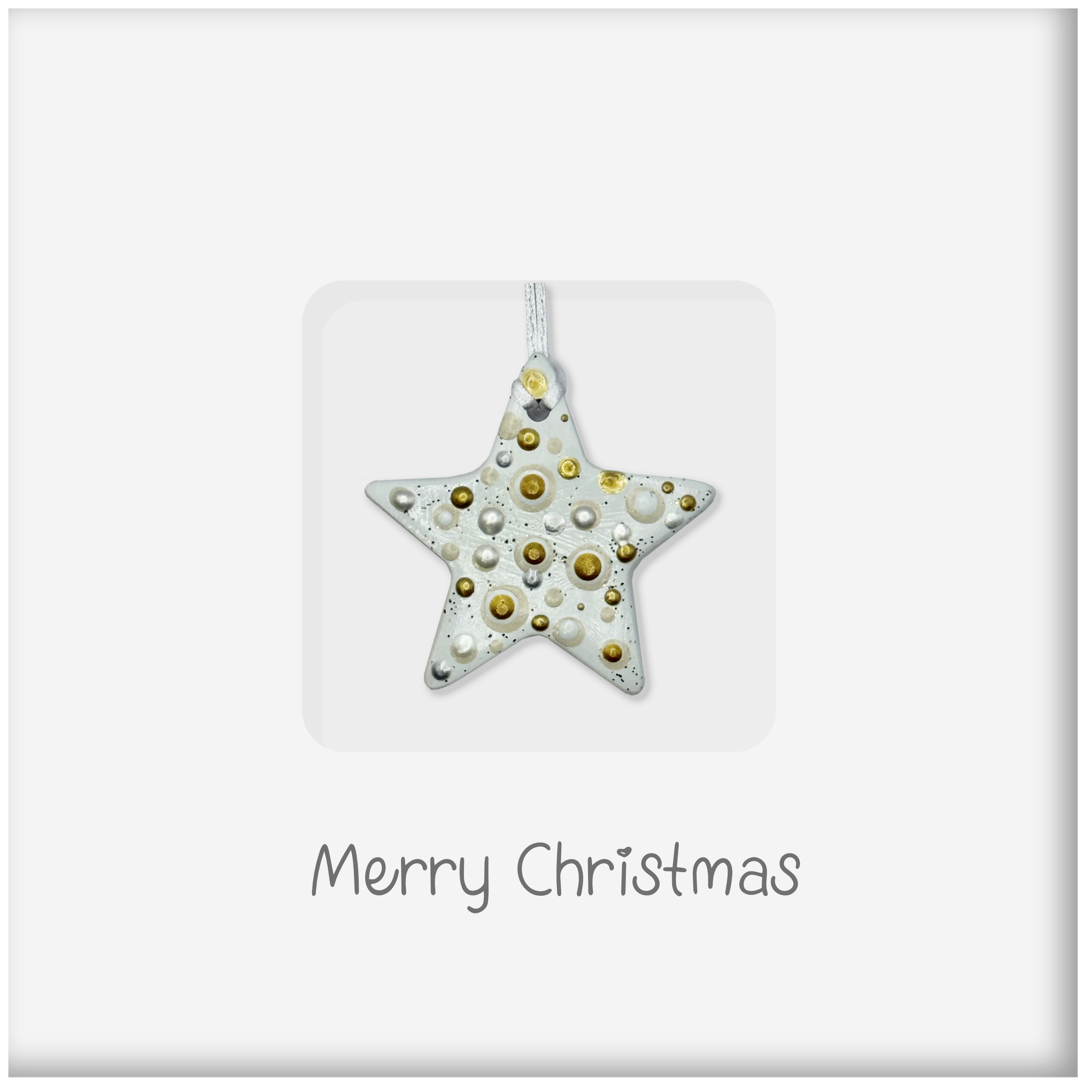 The Frosted Star Card