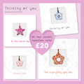 "Thinking of You" Ceramic Keepsake Card Bundle (Set of 4)