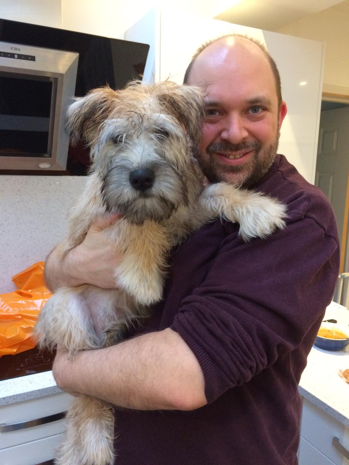 Always by Your Side Dog Paw Ceramic Card