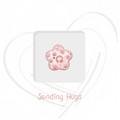 Sending Hugs - Ceramic Keepsake Card