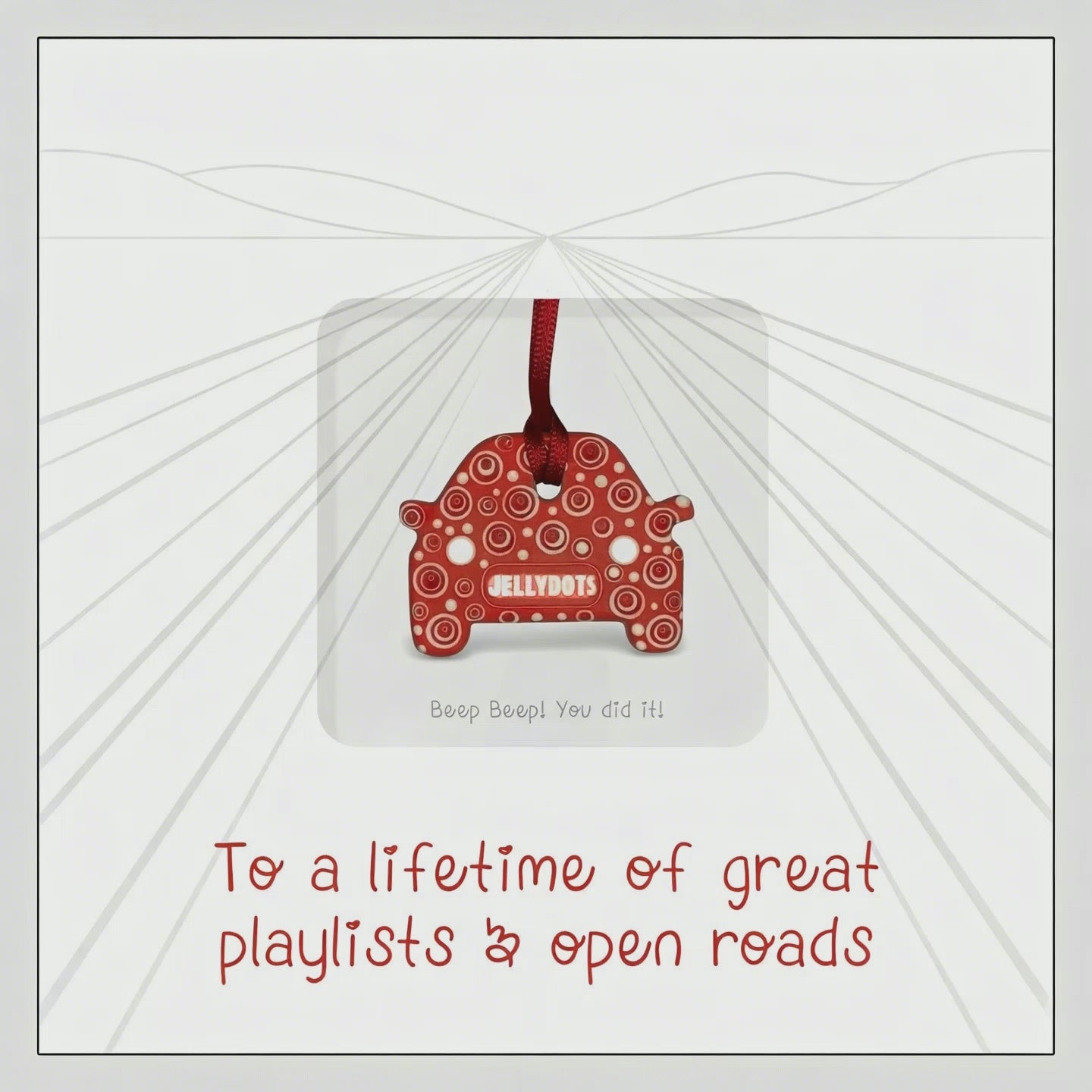 Licensed to Drive Ceramic Keepsake Card- Preorder [shipping in 4 days]